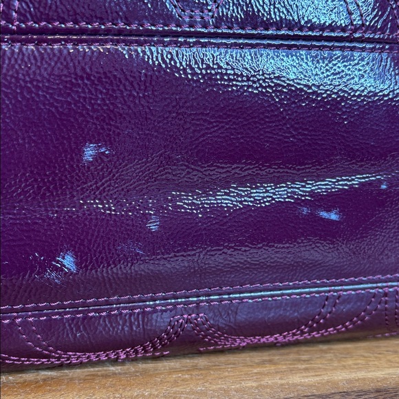 Coach Deep Purple Glossy Diaper bag - Picture 6 of 15